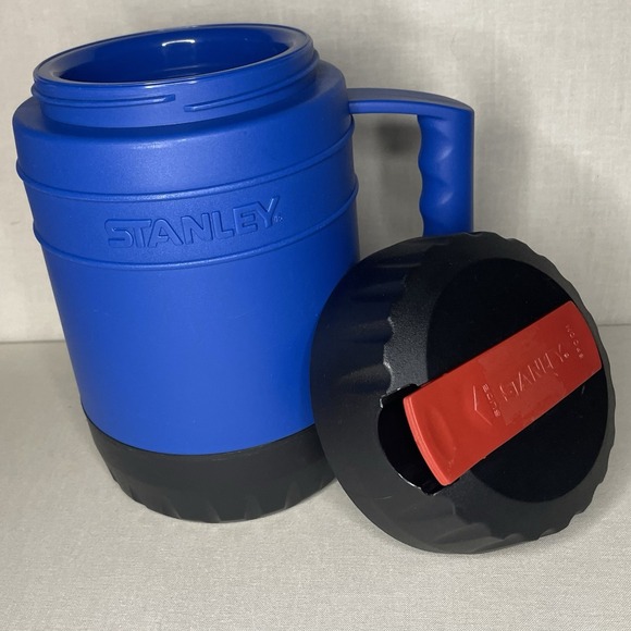 Stanley 17oz Insulated Food Jar Soup Mug w Handle Lid & Sliding Spoon Blue - Picture 3 of 10